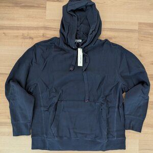 NWT Alex Mill Thermal Lined Fleece Hoodie Navy XXL Heavyweigh Sweatshirt